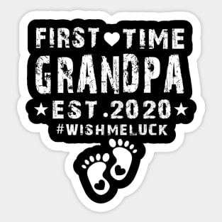 First Time Grandpa Est 2020-Promoted to Grandpa 2020 Sticker